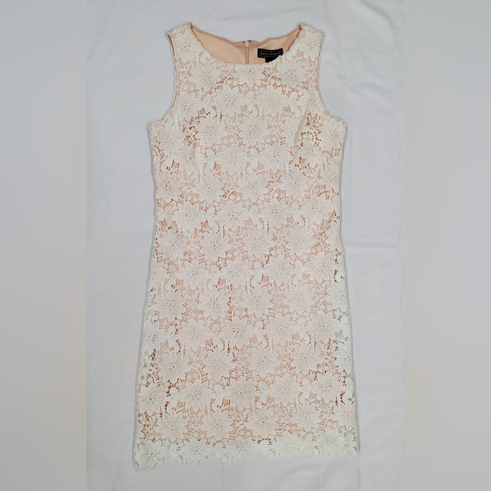 Jessica Howard Ivory Lace Mini Dress